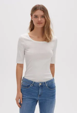 2/4 Sleeve Round Neck Top