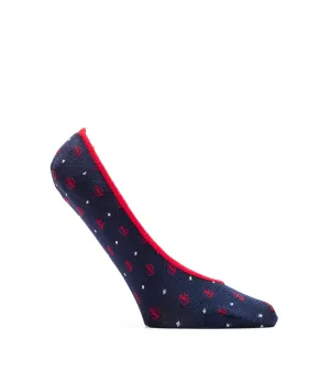 Anchor Dot No-Show Socks