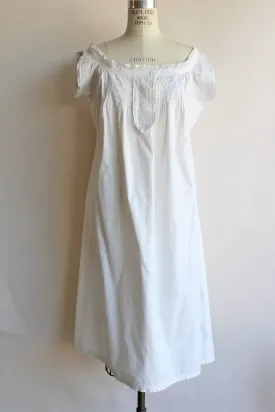 Antique White Cotton Nightgown