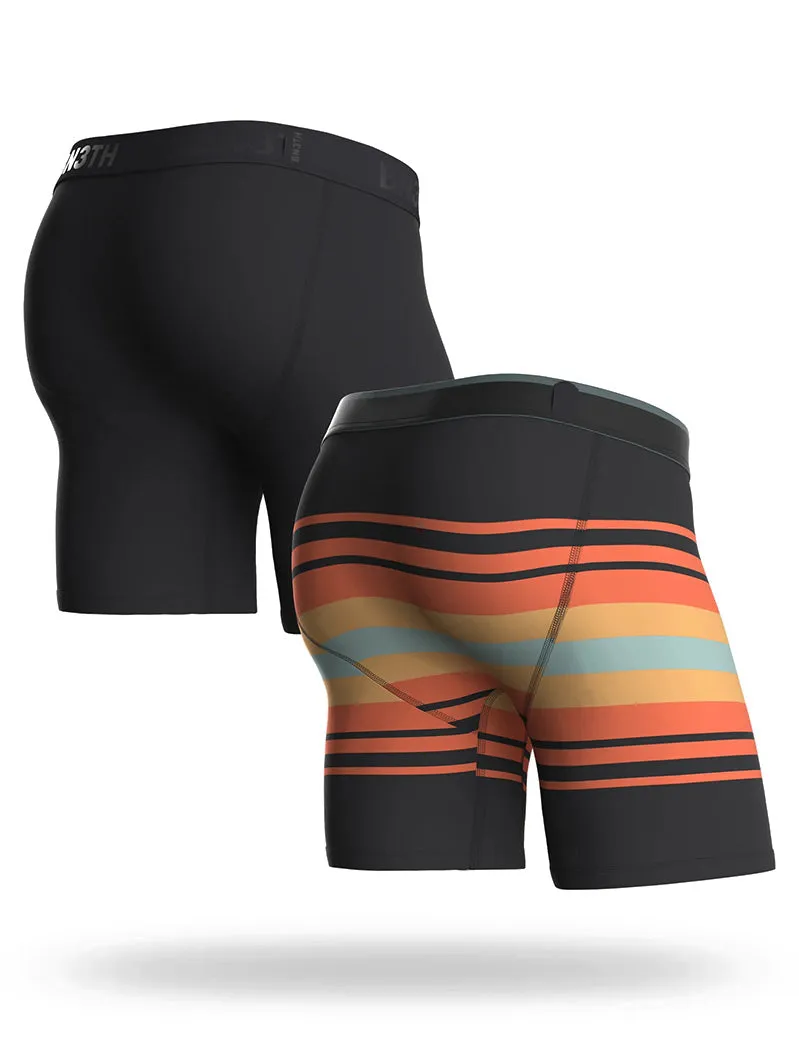 Classic Boxer Brief 2 Pack Black / Sunday Stripe