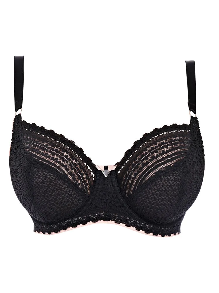 Daisy Lace Balcony Bra - Noir