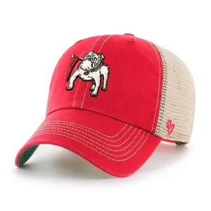 Georgia Bulldogs 47 Brand Red Vintage Trawler Clean Up Mesh Adj. Slouch Hat Cap