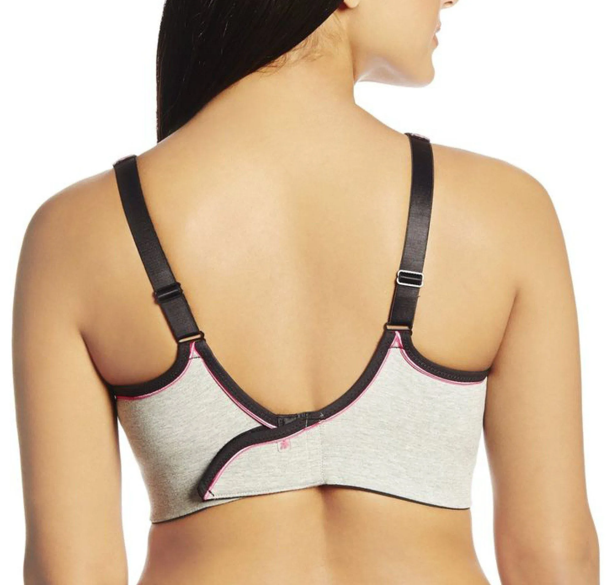 Grey cotton sports bra