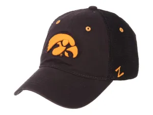 Iowa Hawkeyes Zephyr Dark Gray Black Mesh "Homecoming" Snapback Slouch Hat Cap