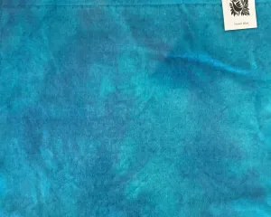 ISLAND BLUE Hand Dyed Fat QUARTER  Wool Fabric for Wool Applique and Rug Hooking