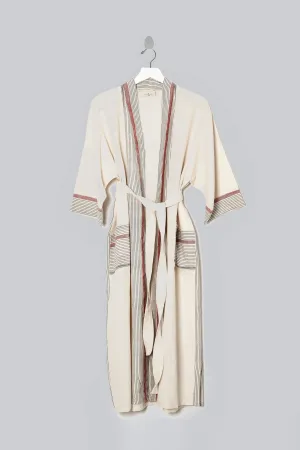 Ivory Cherry Tribeca Long Bathrobe