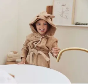 Jollein Bathrobe 3-4 years | Biscuit