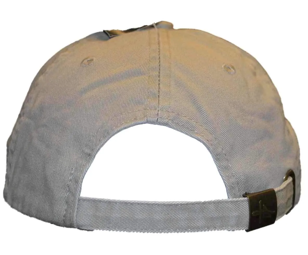 Kansas City Brigade Antigua Beige Adjustable Strap Slouch Hat Cap