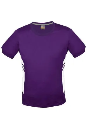 Kids Tasman Tee Purple/White