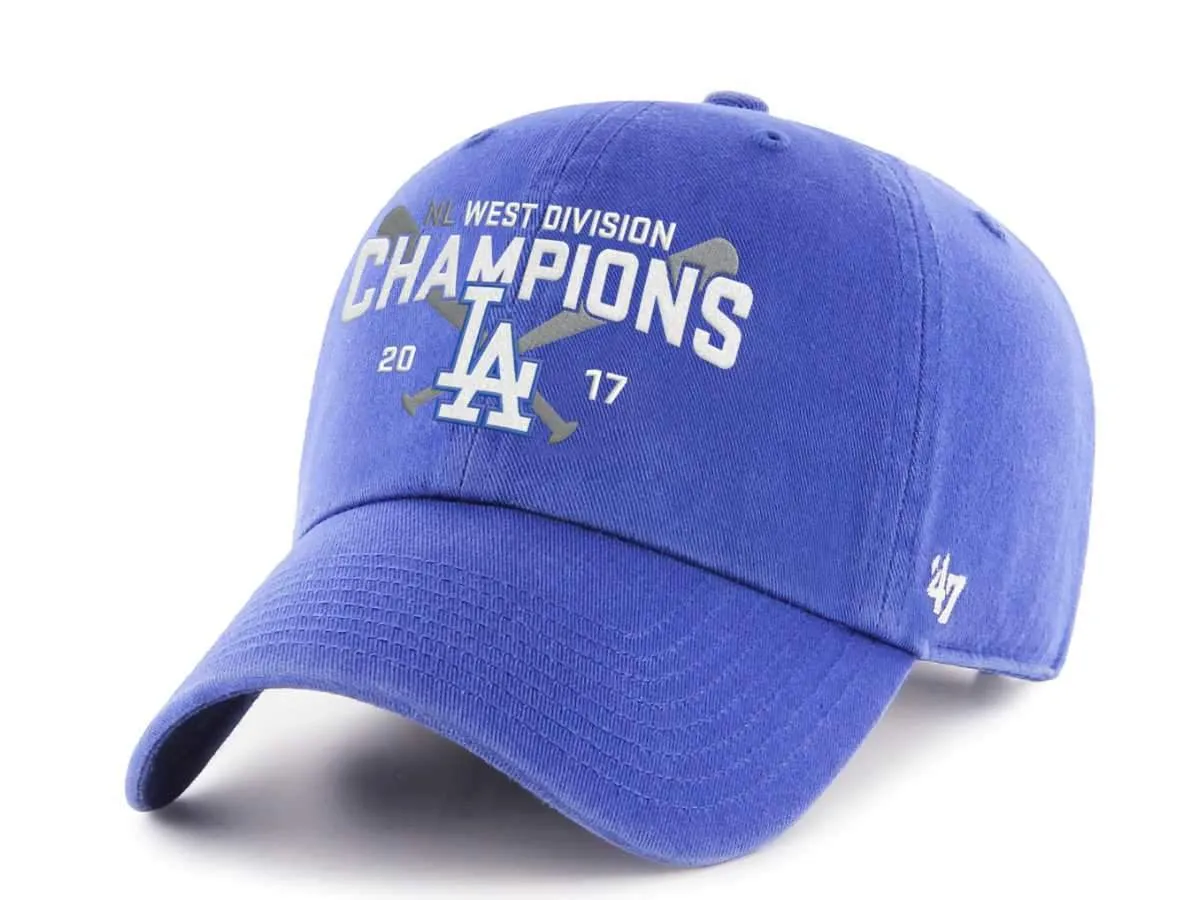 Los Angeles Dodgers 47 Brand 2017 West Division Champs MLB Playoffs Adj Hat Cap