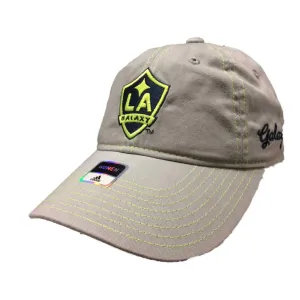 Los Angeles Galaxy Adidas Neon Logo Adj. Slouch Strapback Baseball Hat Cap