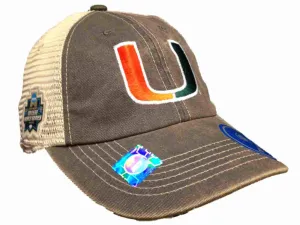 Miami Hurricanes 2016 College World Series CWS Mesh Adjustable Snapback Hat Cap