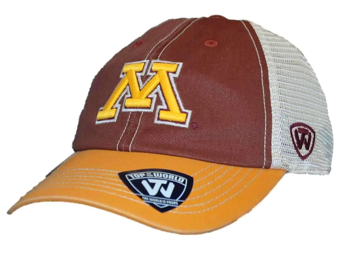 Minnesota Golden Gophers Top of the World Red Offroad Adjust Snapback Hat Cap