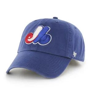 Montreal Expos 47 Brand Blue Clean Up Slouch Relax Adjustable Strap Hat Cap