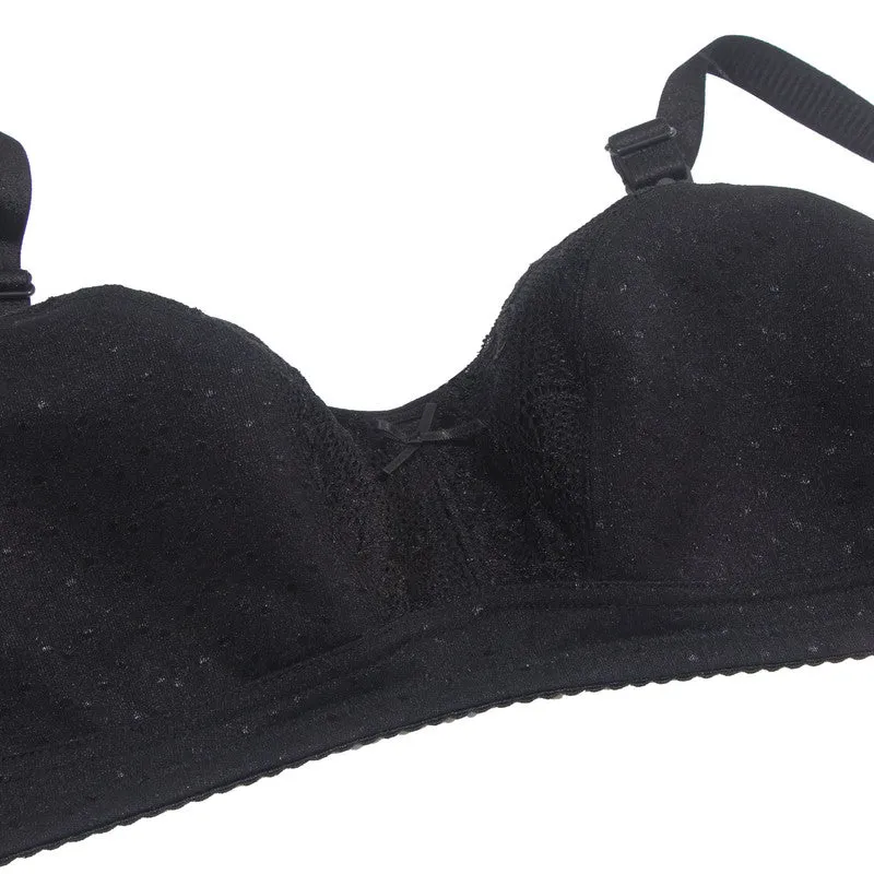 Okus - Basic Cotton Maternity & Nursing Bra - Black