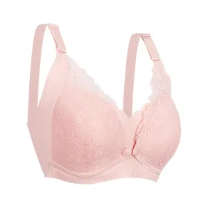 Okus - Pretty Lace Maternity & Nursing Bra - Pink