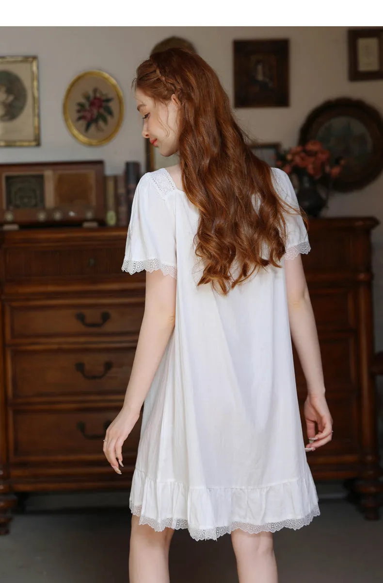 Retro Fairycore Night Gown Dress