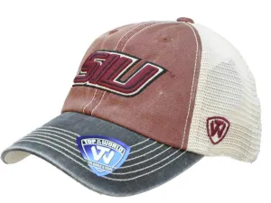 Southern Illinois Salukis Top of the World Red Gray Offroad Adj Snapback Hat Cap