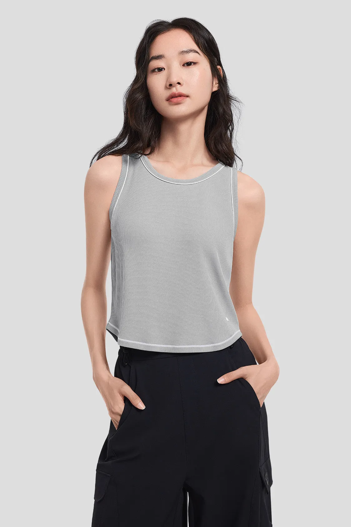 SportEase - Women's Bra-in Skin Base Tank Top