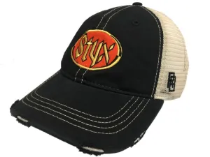 Styx Band Retro Brand Music Mesh Adjustable Snapback Trucker Hat Cap