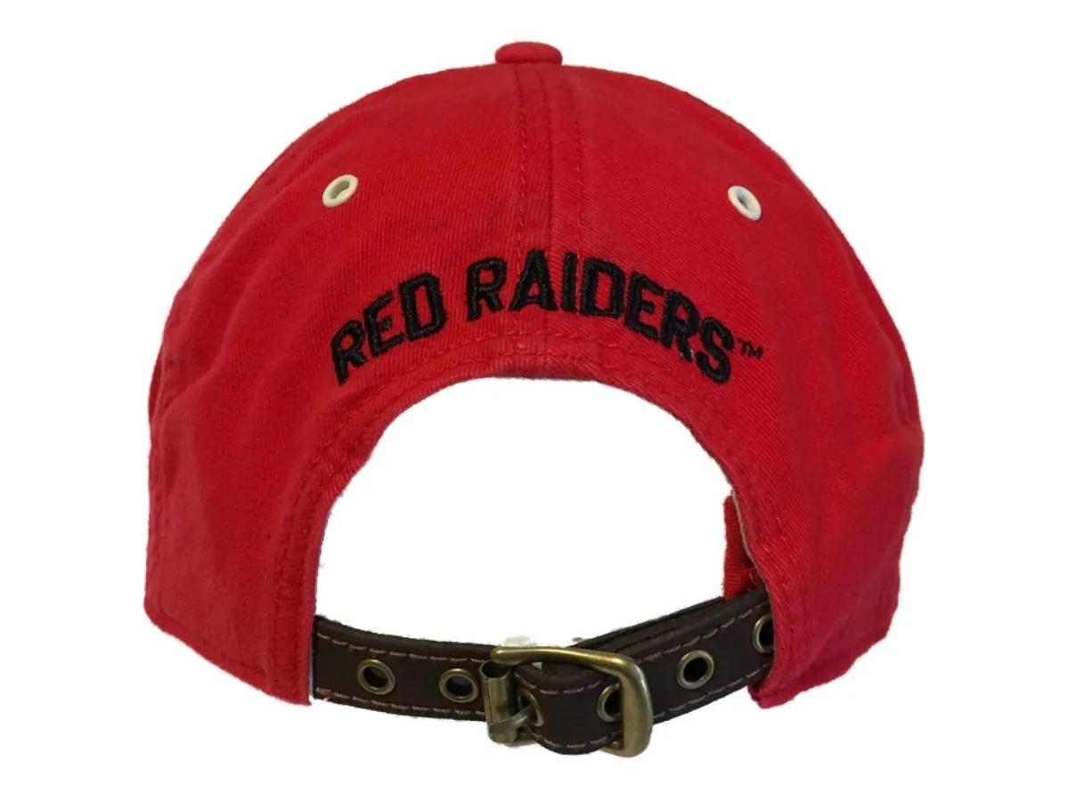 Texas Tech Red Raiders Retro Brand Red Crew Adjustable Buckle Slouch Hat Cap