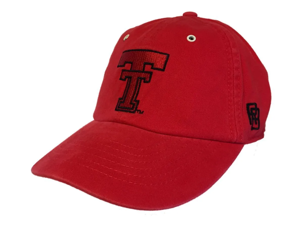 Texas Tech Red Raiders Retro Brand Red Crew Adjustable Buckle Slouch Hat Cap