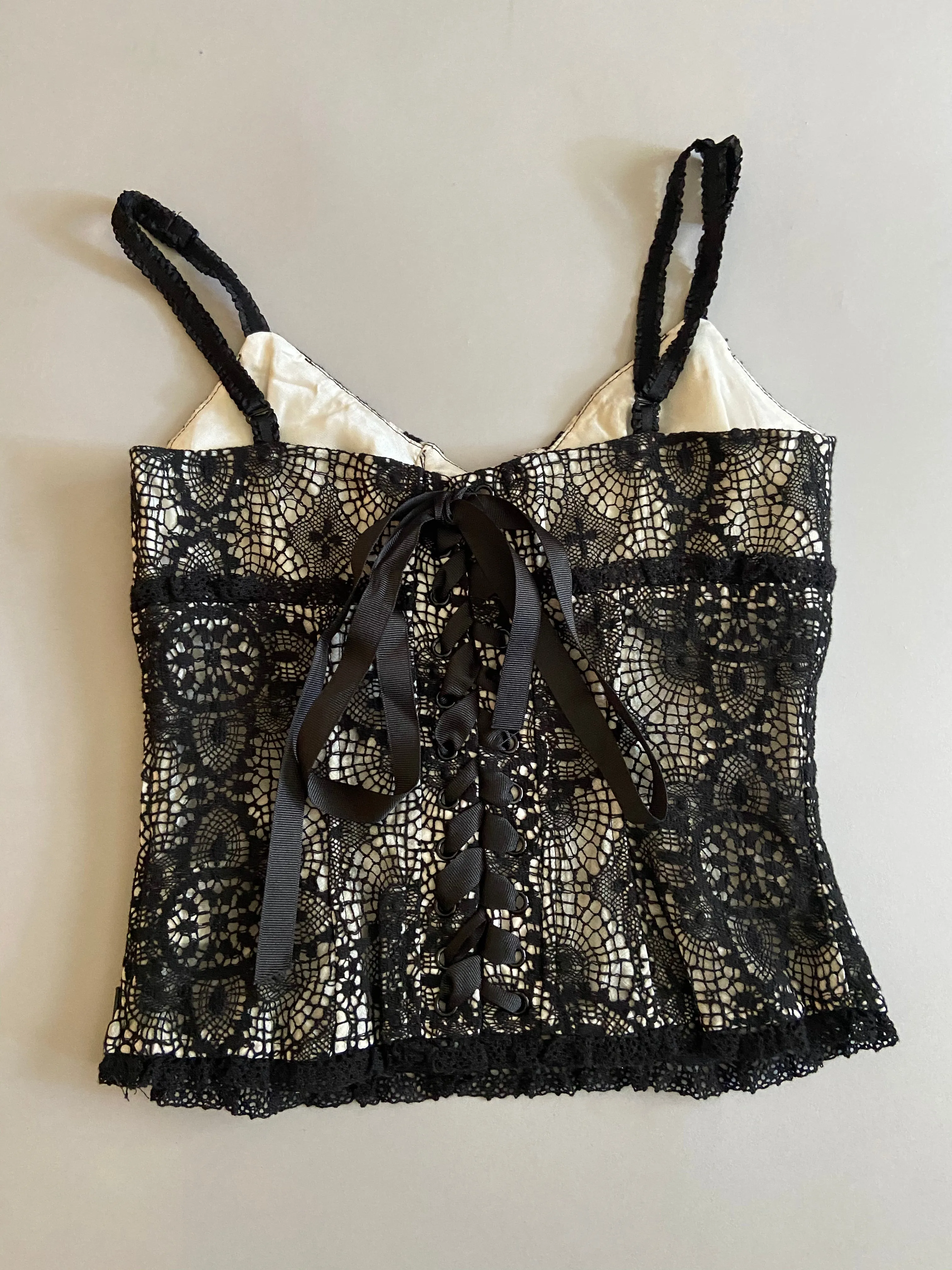 Vintage Blacklist Crochet Lace Tank Top