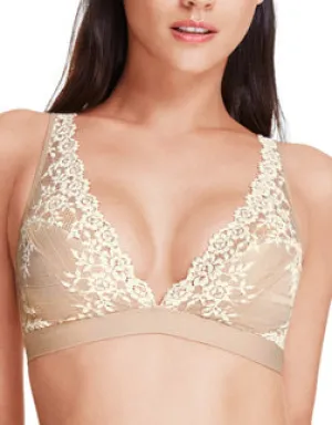 Wacoal Embrace Lace Wire Free Bra, Sand/Ivory