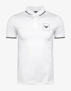 White Eagle Patch Polo T-Shirt -