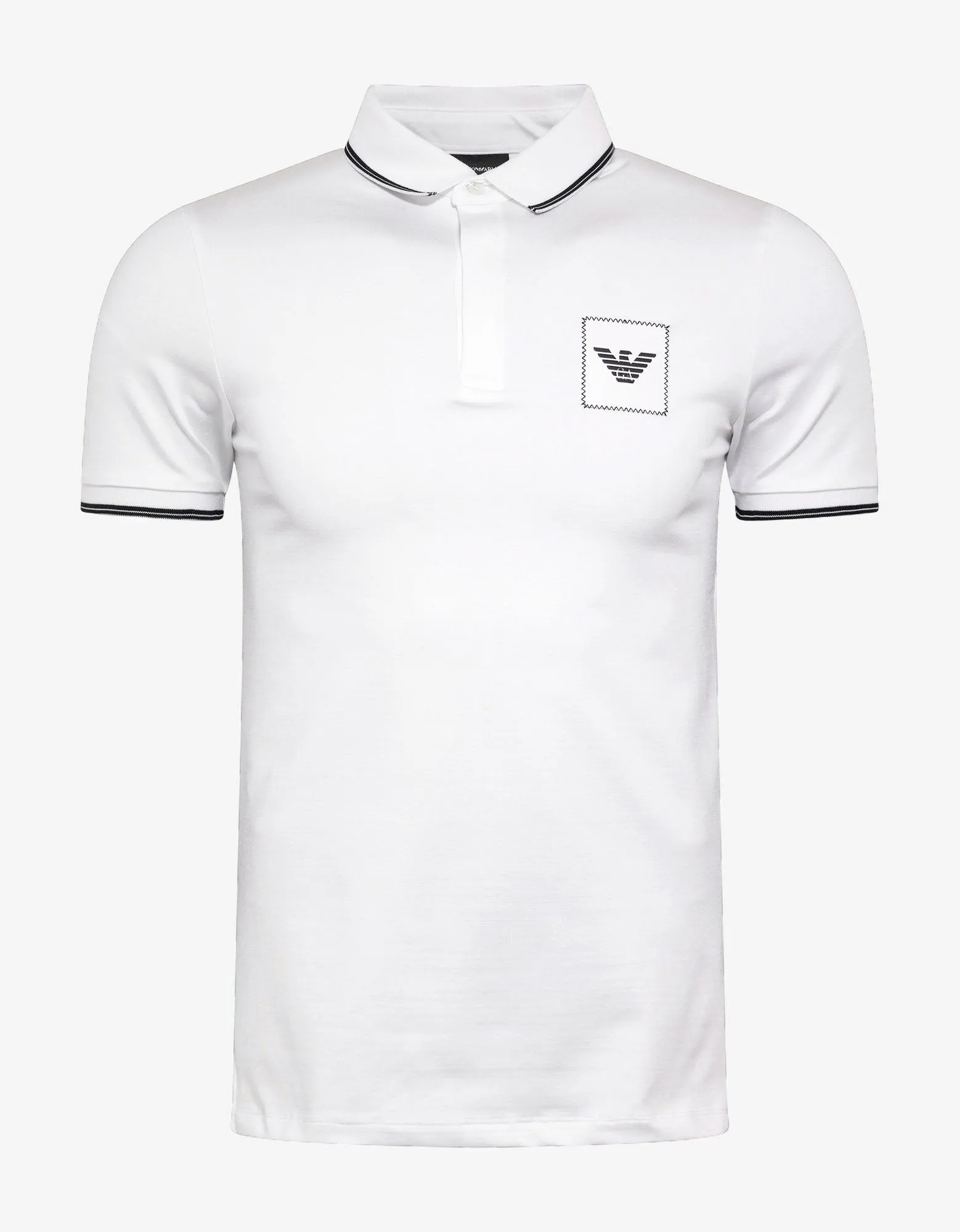 White Eagle Patch Polo T-Shirt