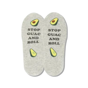 WOMEN'S STOP GUAC AND ROLL NO SHOW SOCKS